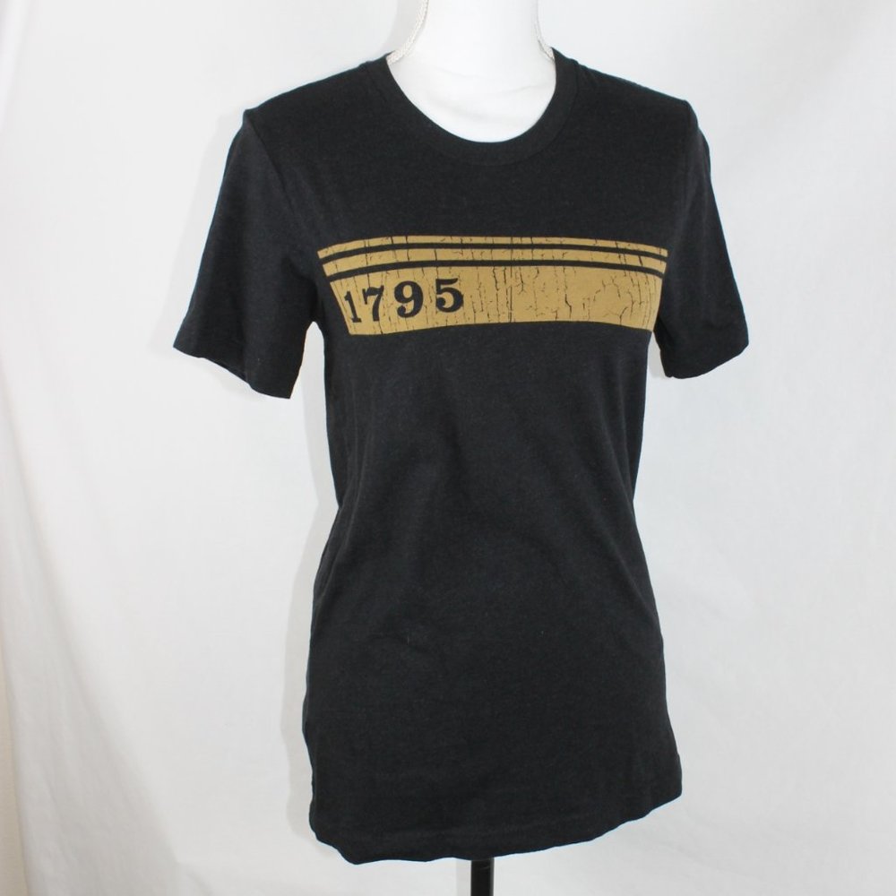 JIM BEAM 1795 Unisex T-Shirt Size Small Black with Gold Logo Jim Beam Black S/S - Picture 3 of 11